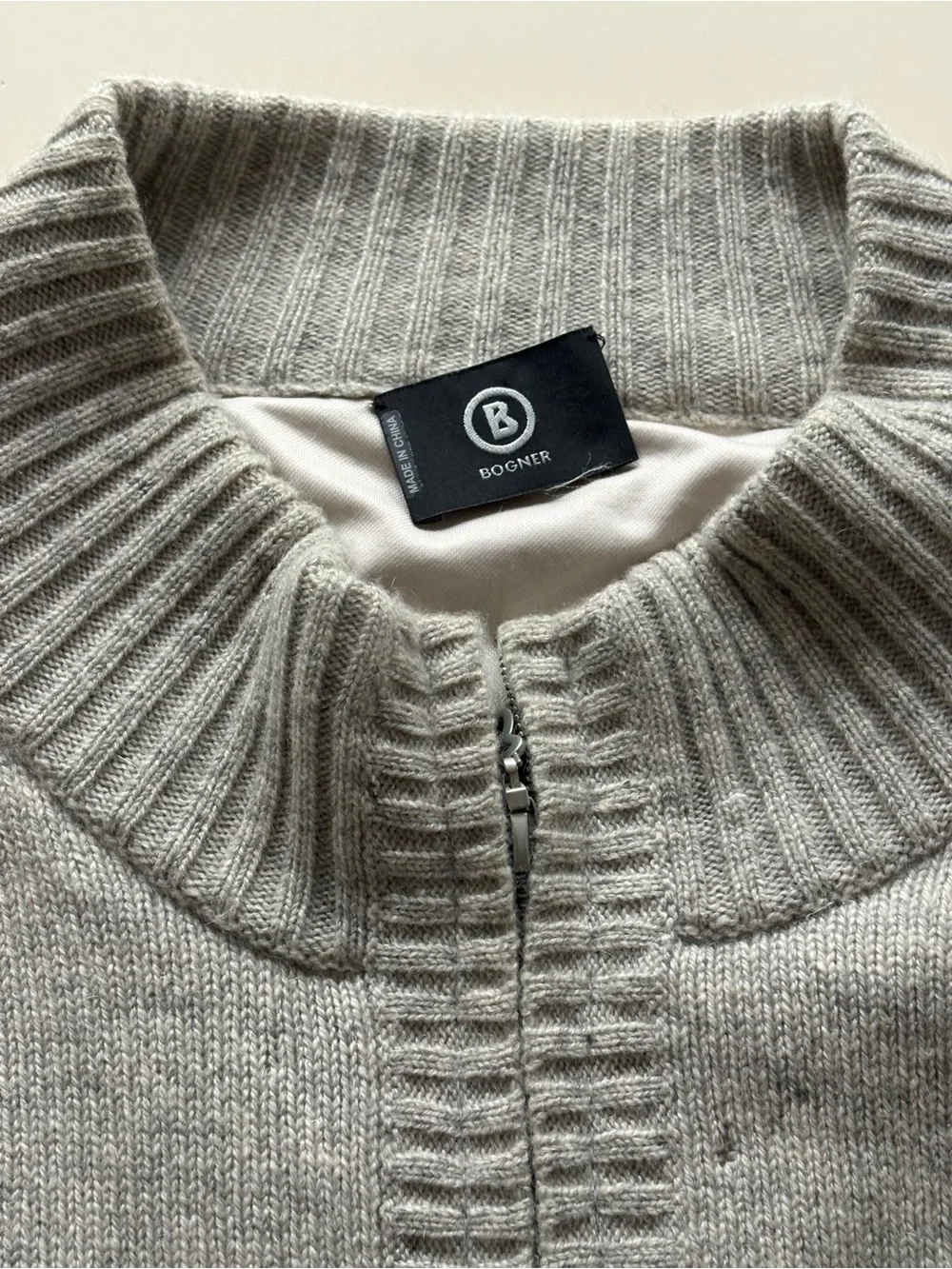 Men's Bogner Gray Cashmere Sweater